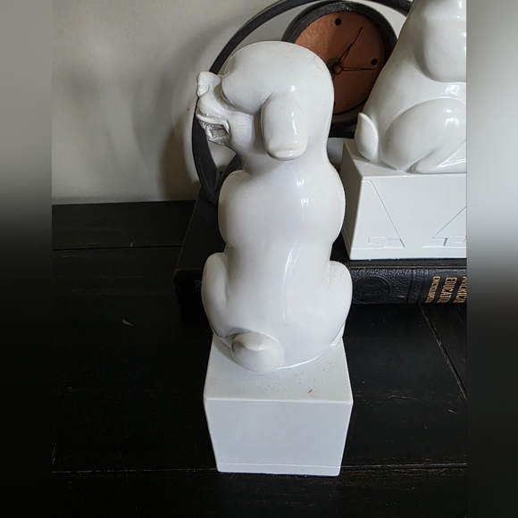 Jonathan Adler Happy Chic Elizabeth Foo Dog Set Of 2 Bookends White - Picture 13 of 15